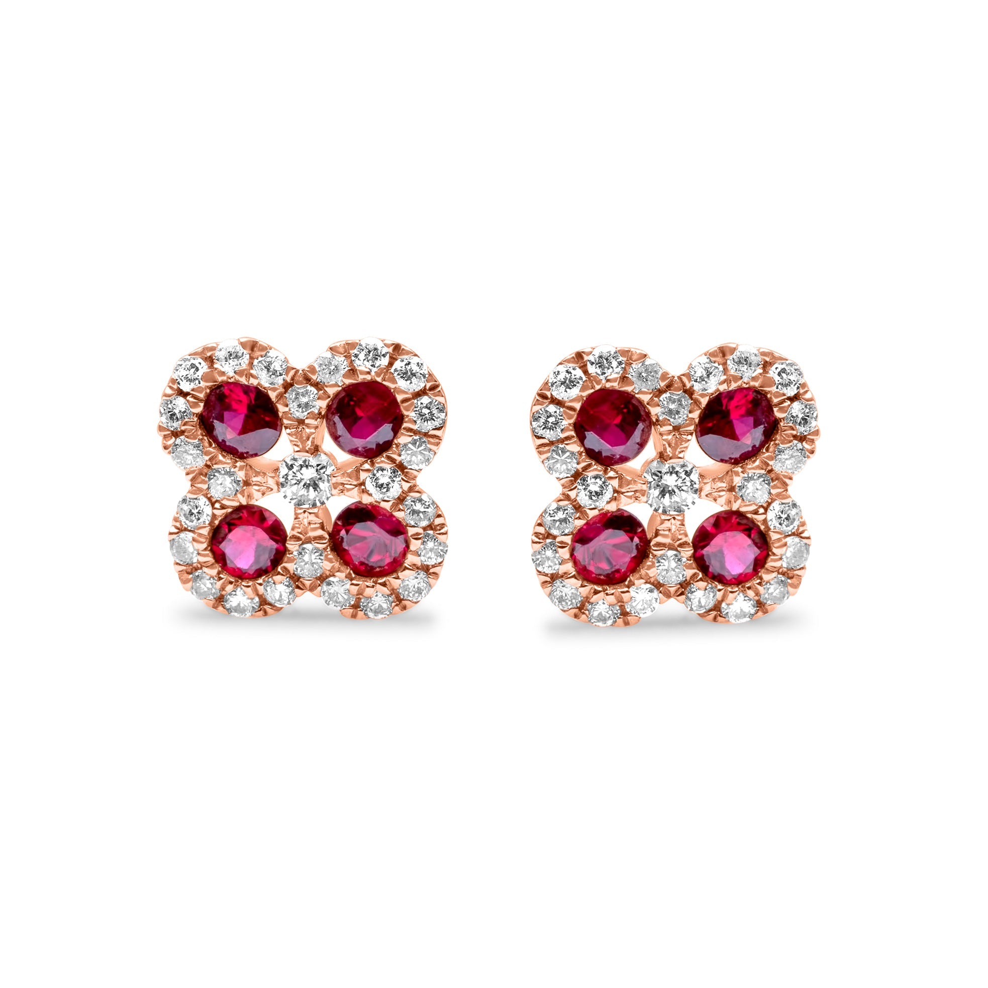 Flower Stud Earrings and Pendant Necklace Set – Ruby and Rose England