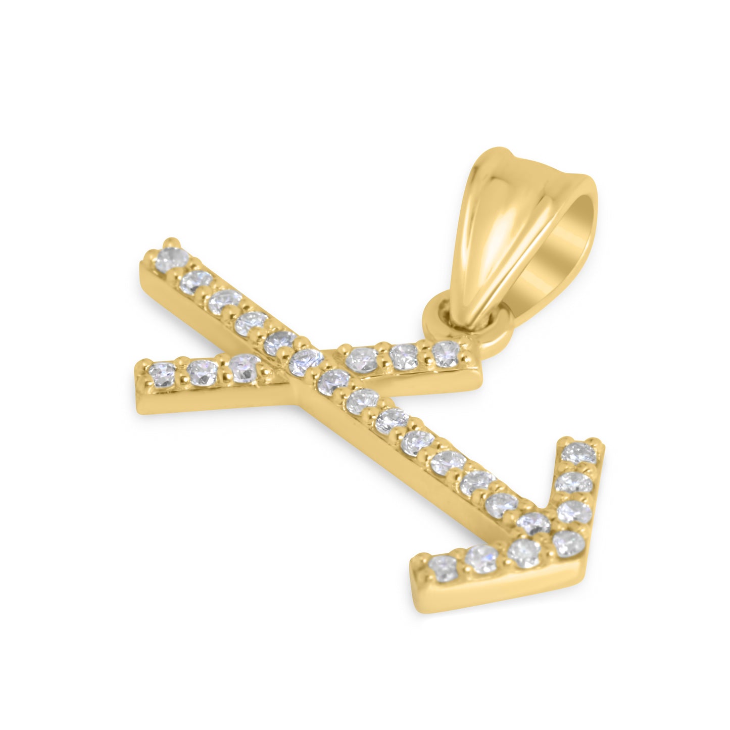 10K Yellow Gold Diamond Sagittarius Pendant 0.26CTW