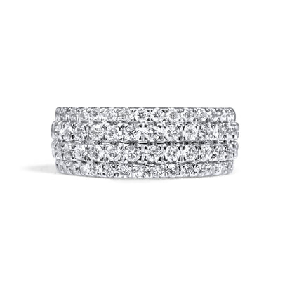 10k White Gold Diamond Ring 1.95 ctw