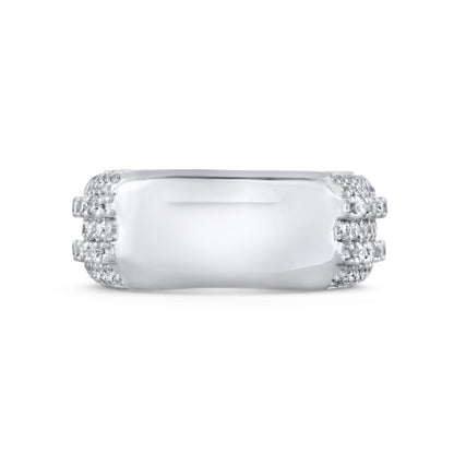 10k White Gold Diamond Ring 2.73 ctw