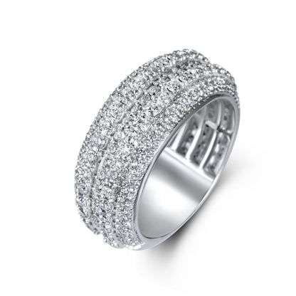 10k White Gold Diamond Ring 2.73 ctw