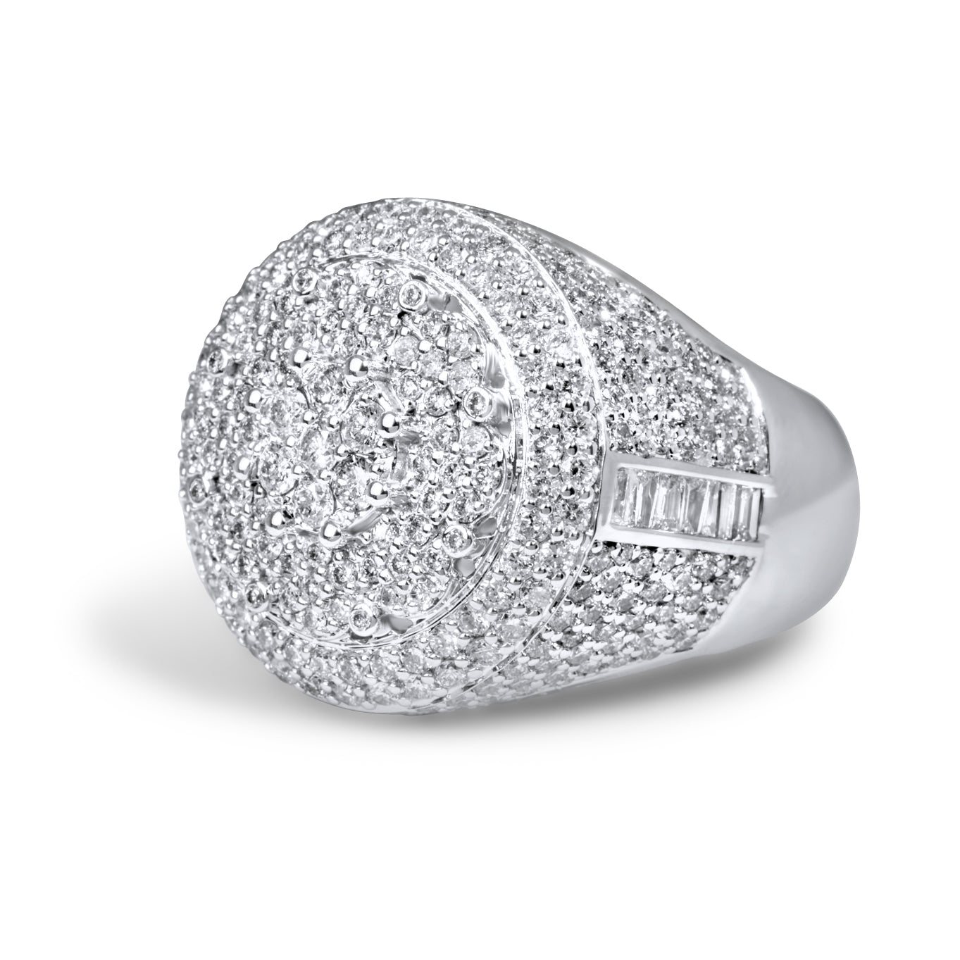 10k White Gold Diamond Ring 2.99 ctw