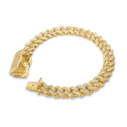 10k Yellow Gold Diamond Bracelet 2.03 ctw