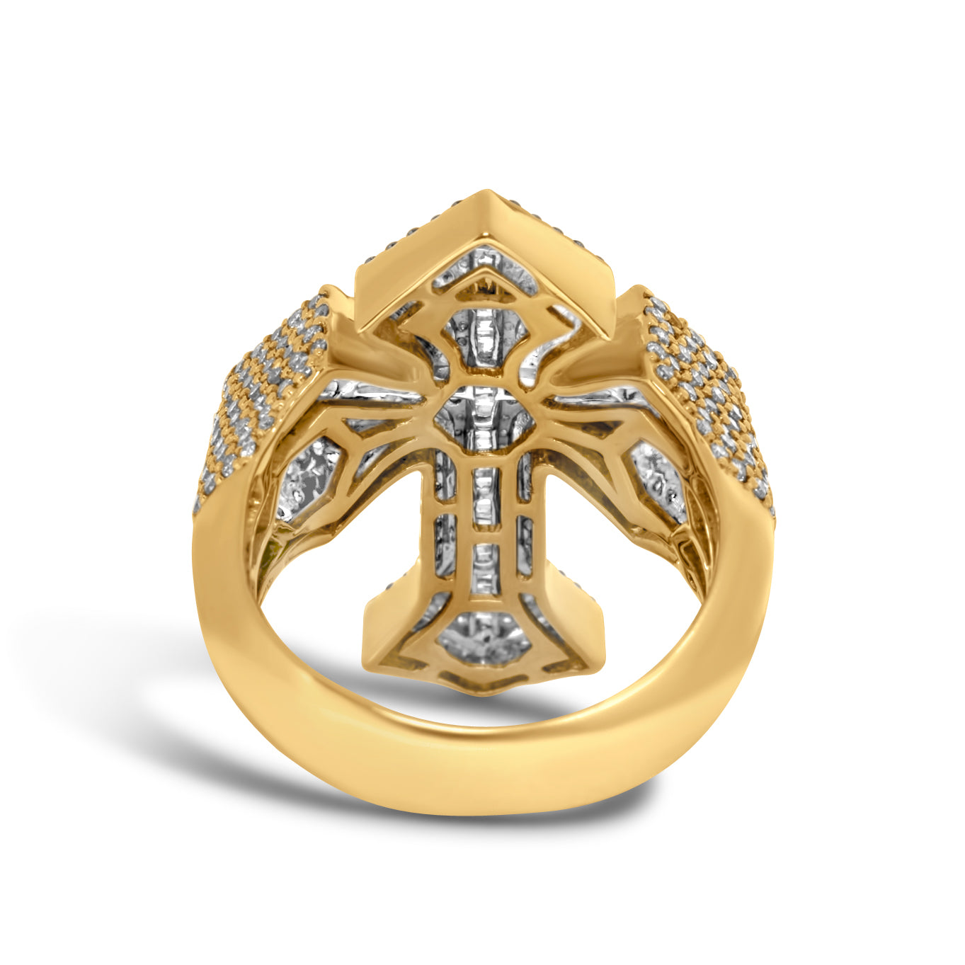 Diamond Cross Ring outlet 10k Gold