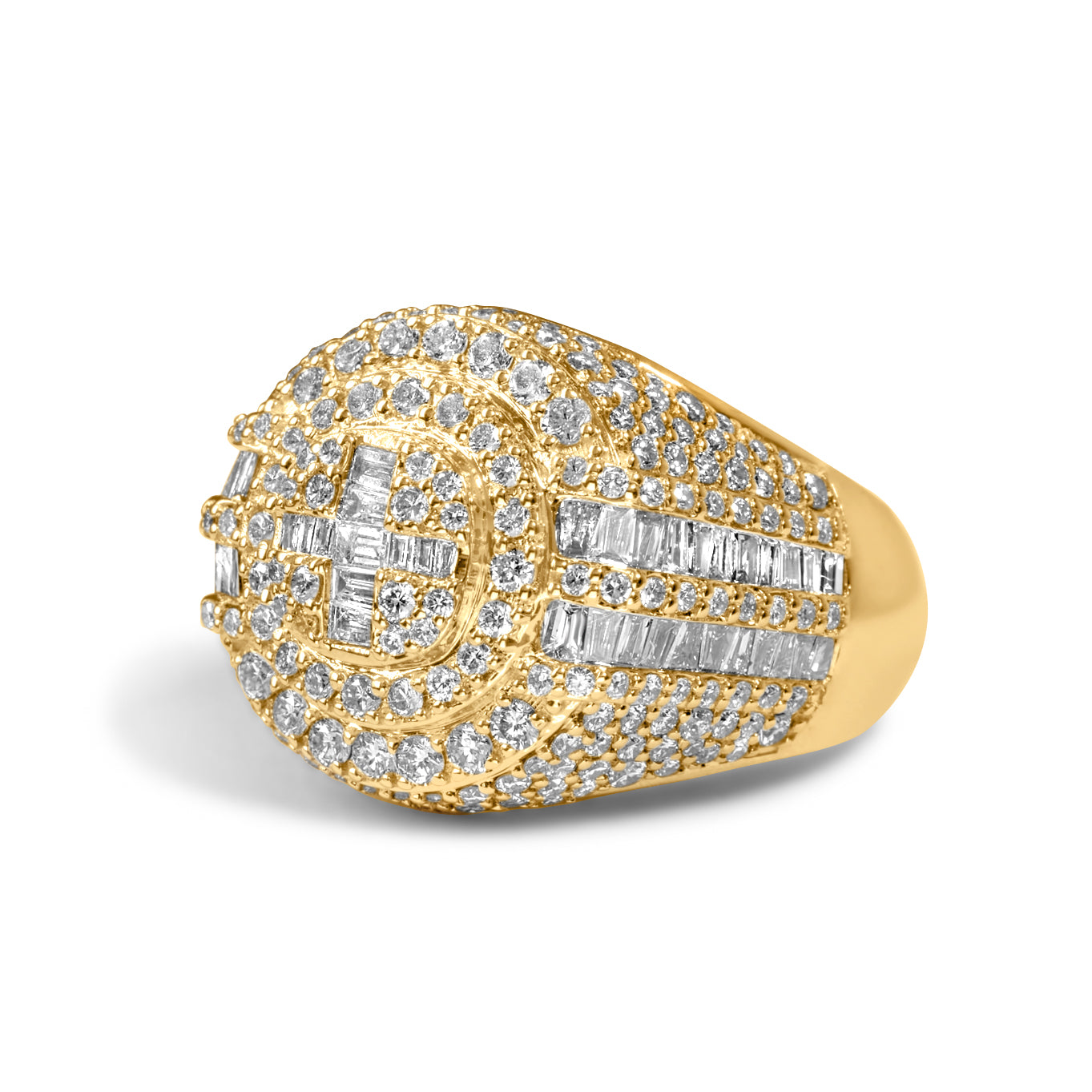 10k Yellow Gold Diamond Ring 3.24 ctw