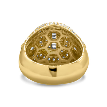 10k Yellow Gold Diamond Ring 3.24 ctw