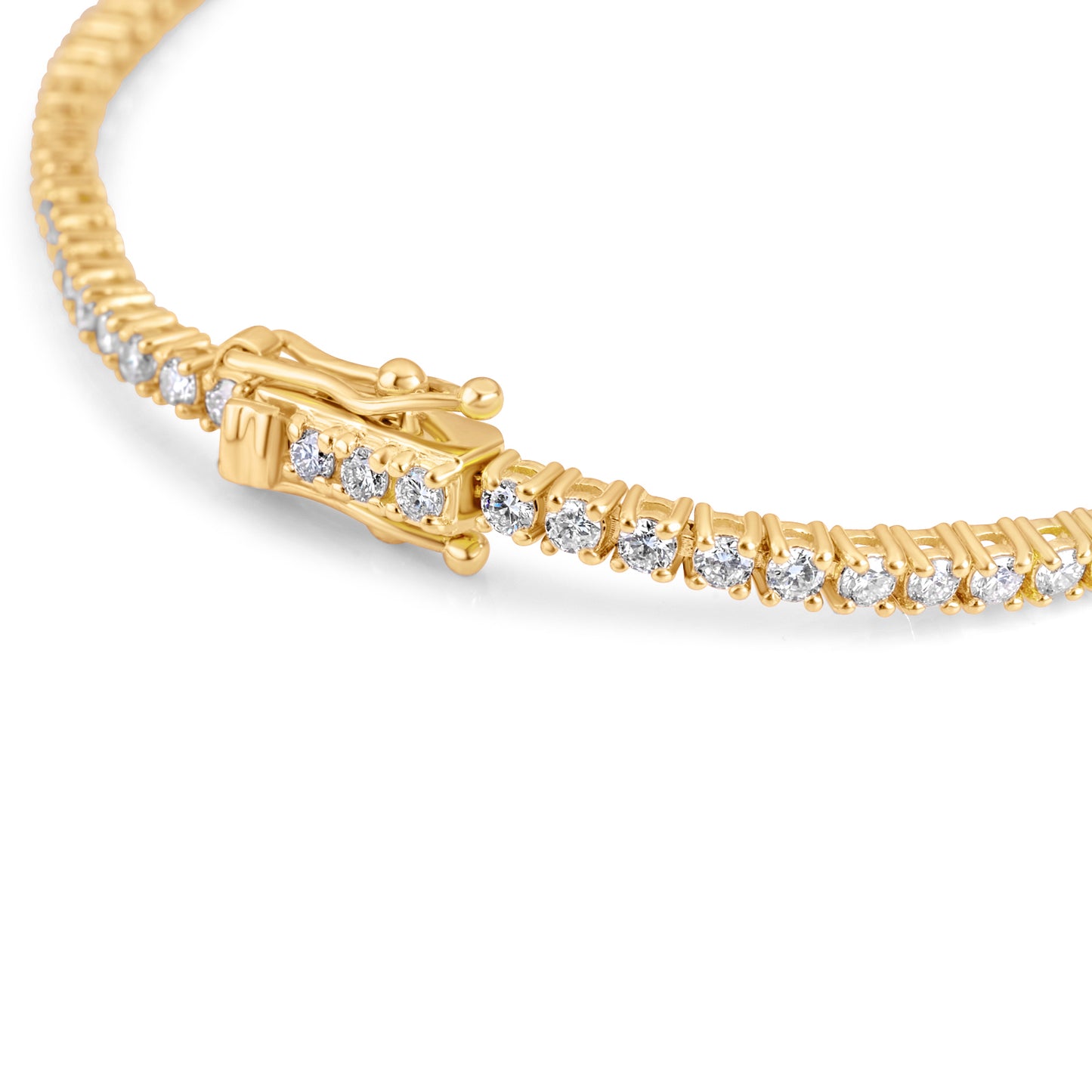 14k Yellow Gold Diamond Tennis Bracelet 1.91 ctw