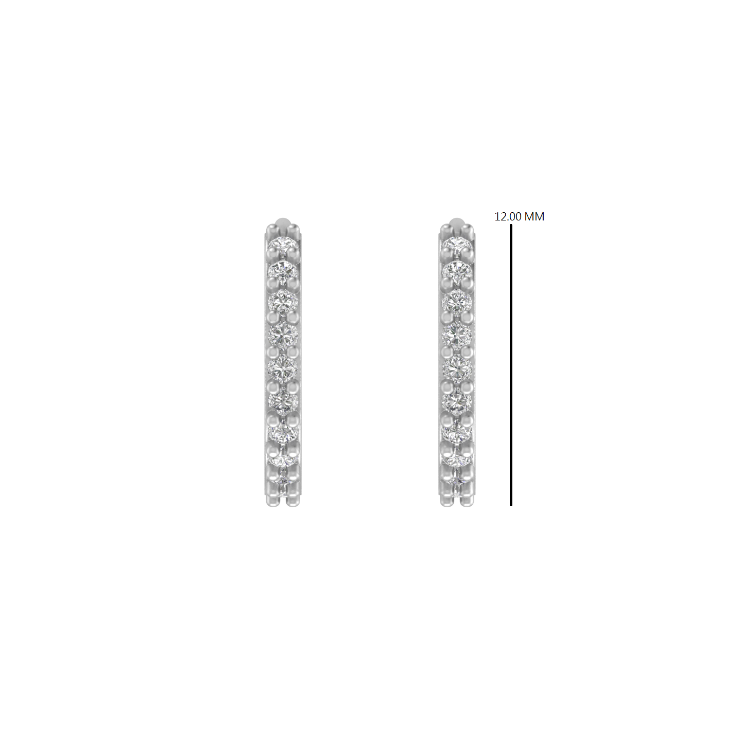 14K Gold Diamond Earring 0.24 CTW