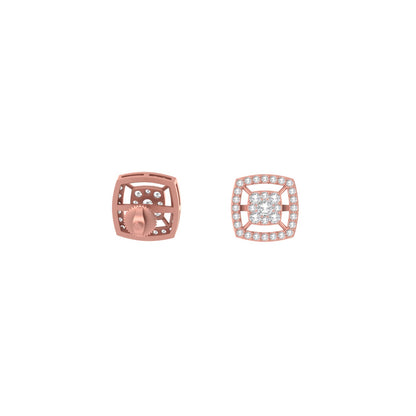 14K Gold Diamond Earring 0.69 CTW