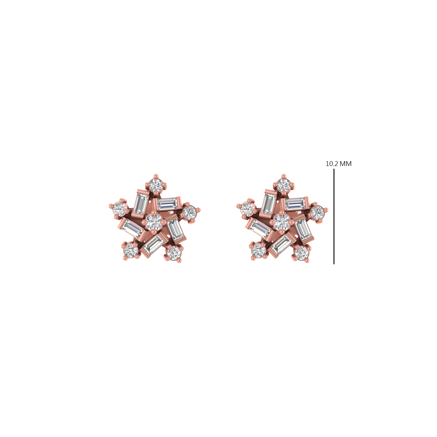 14K Gold Diamond Earring 0.25 CTW