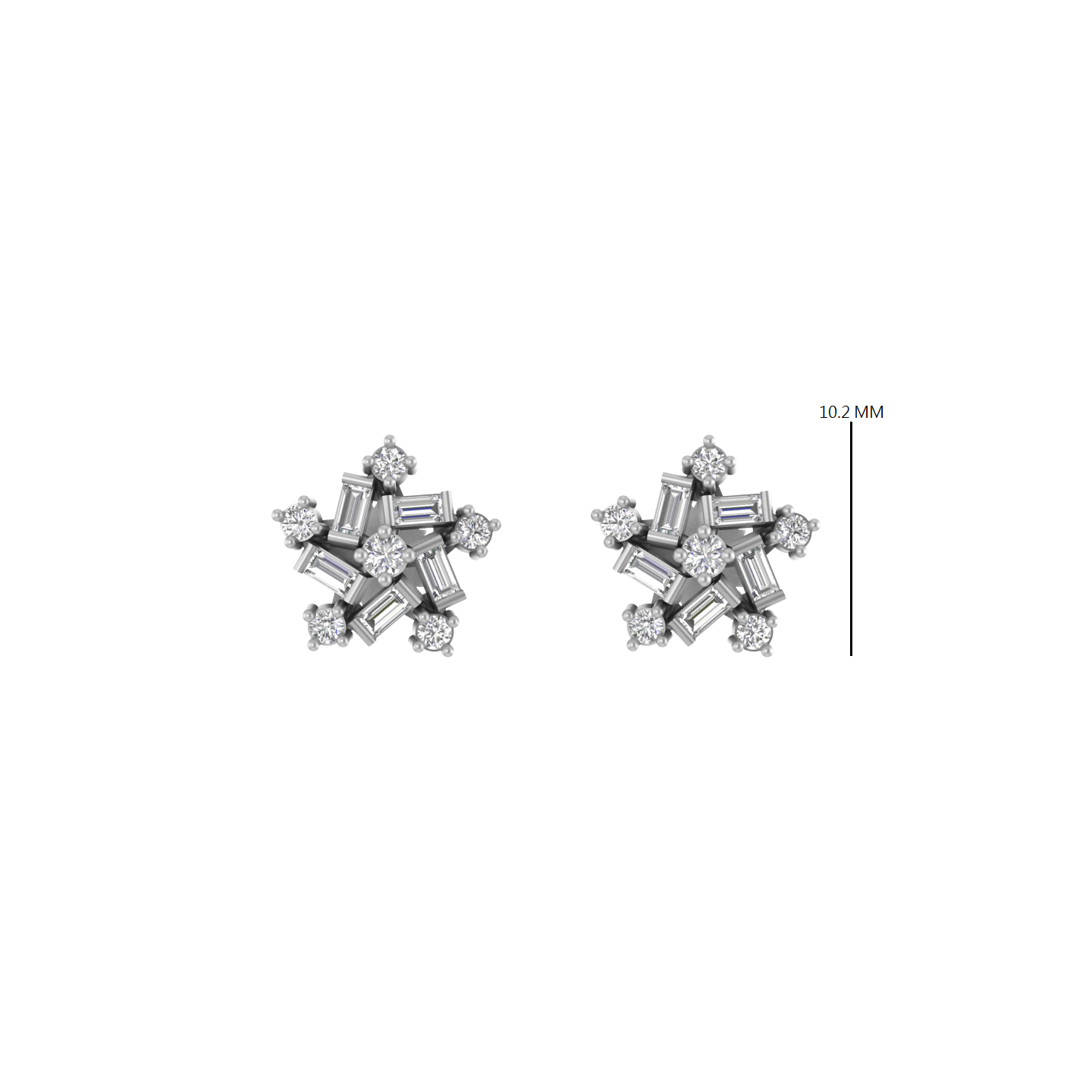 14K Gold Diamond Earring 0.25 CTW