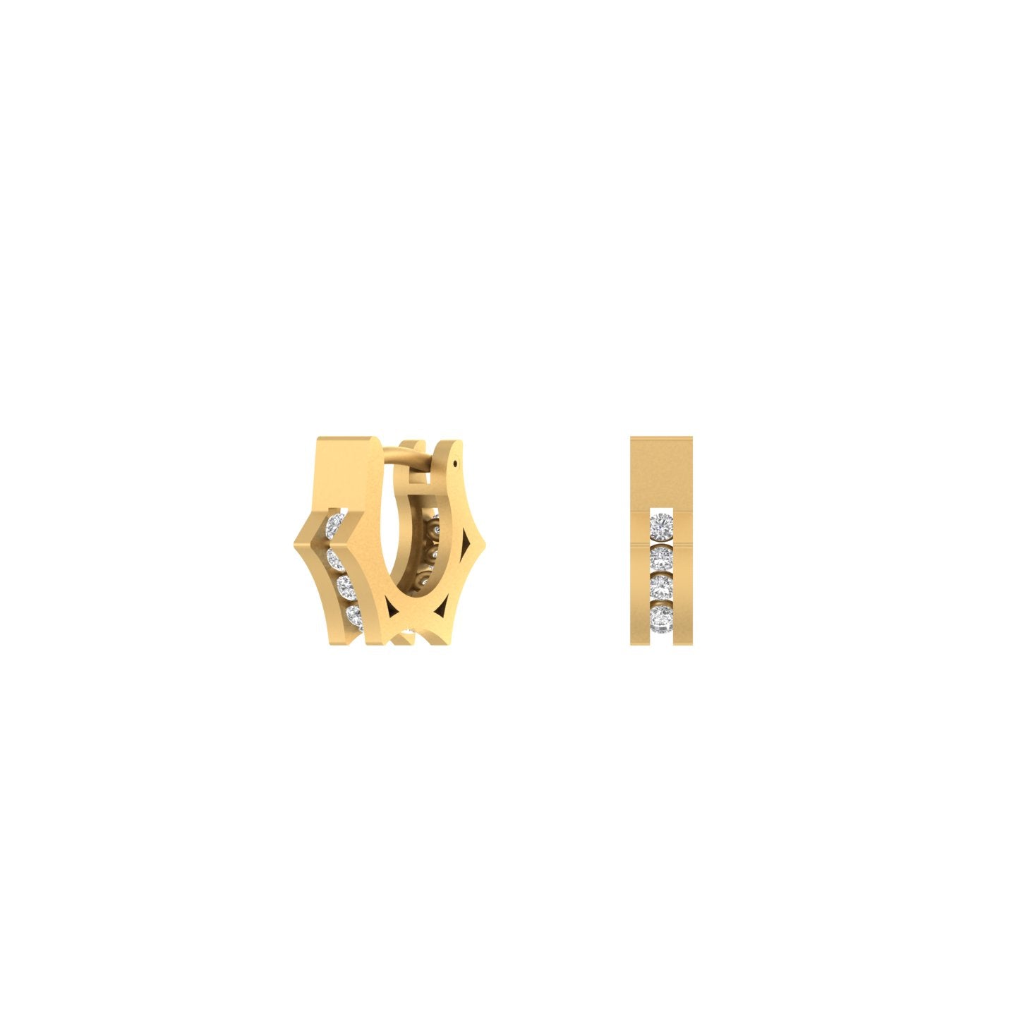 14K Gold Diamond Earring 0.22 CTW