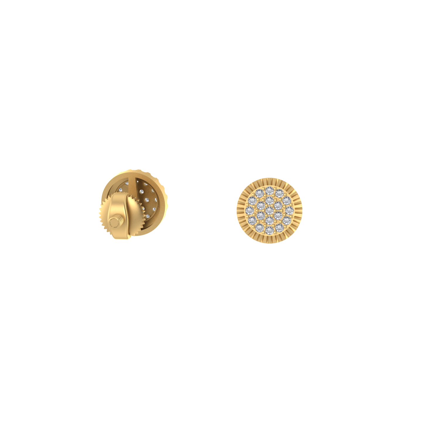 14K Gold Diamond earring 0.26 CTW