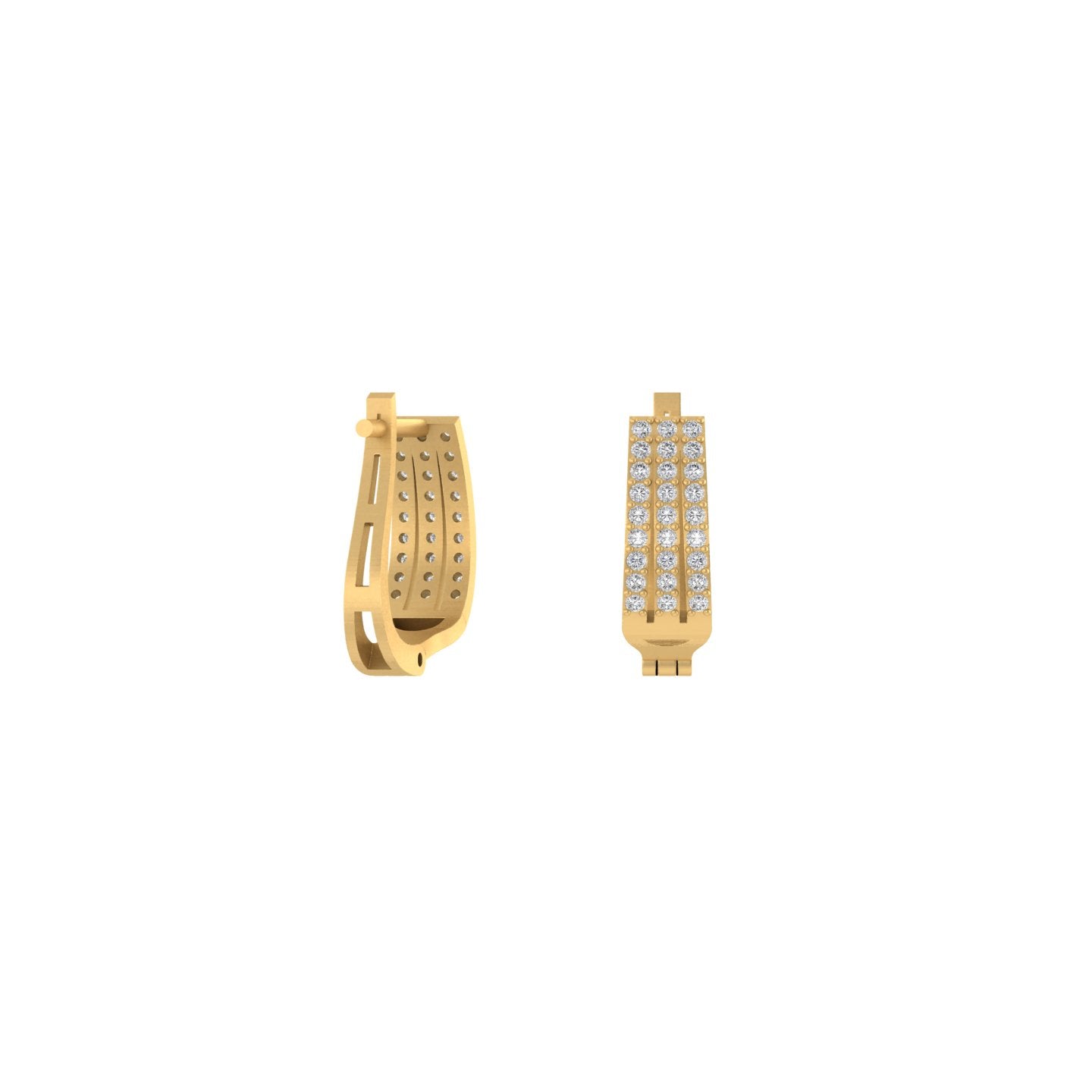 14K Gold Diamond Earring 0.43 CTW