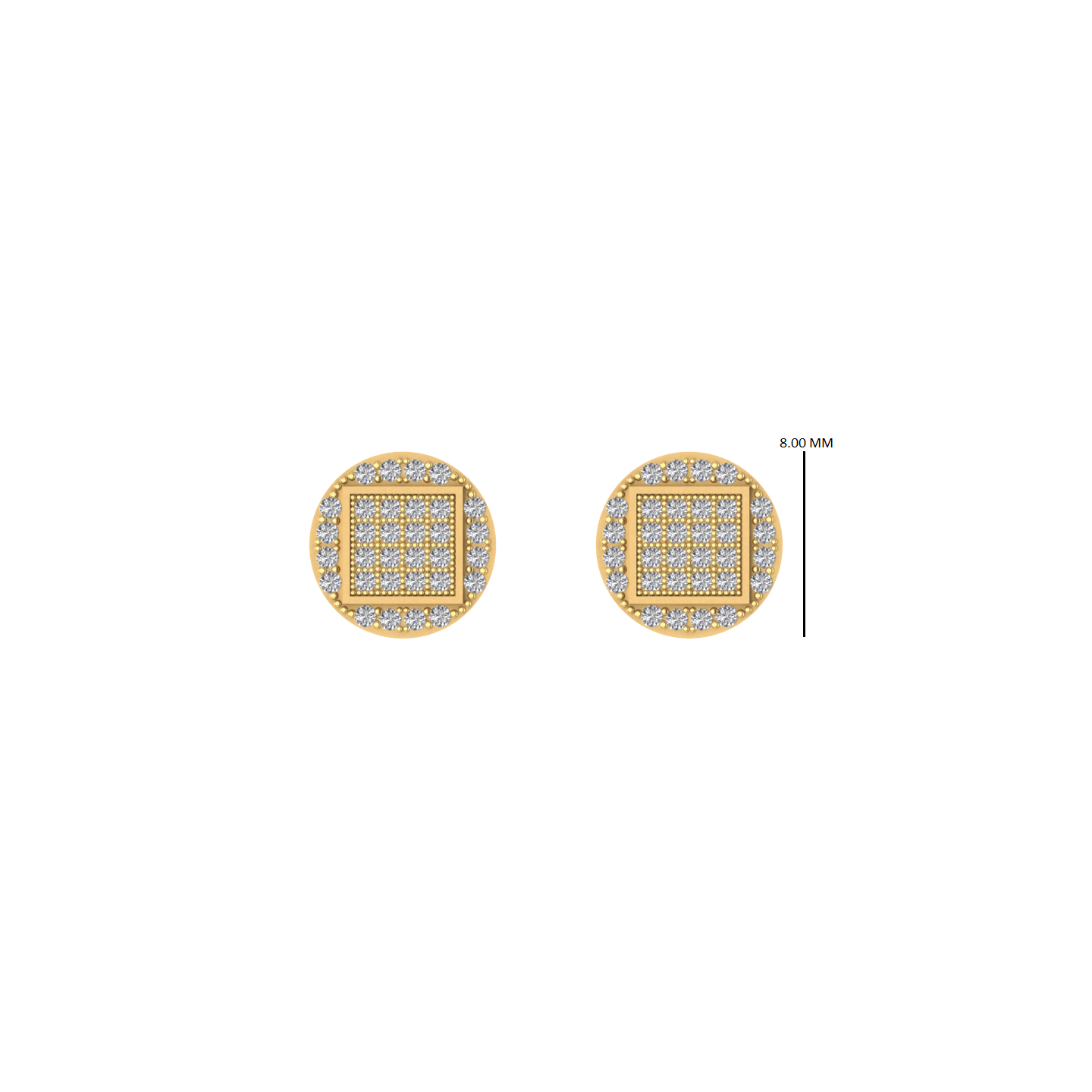 14K Gold Diamond earring 0.35 CTW