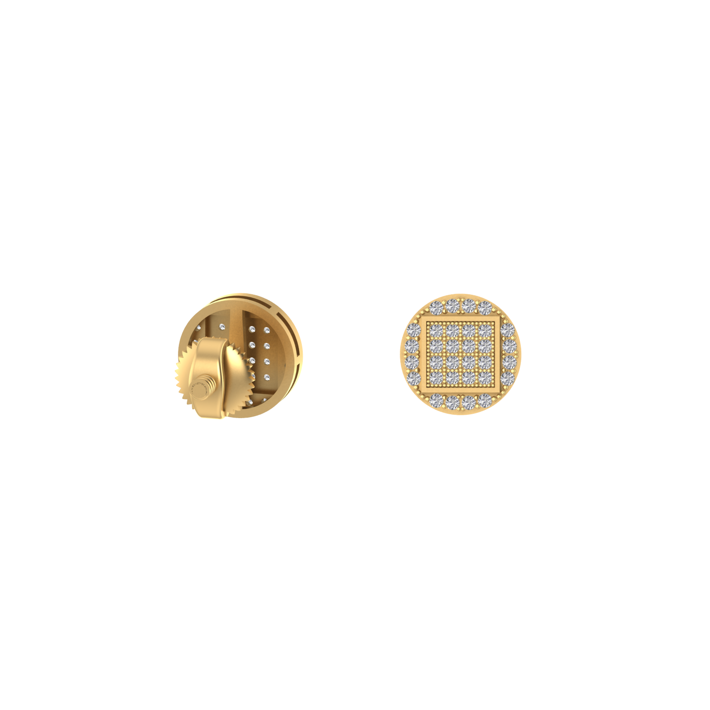 14K Gold Diamond earring 0.35 CTW