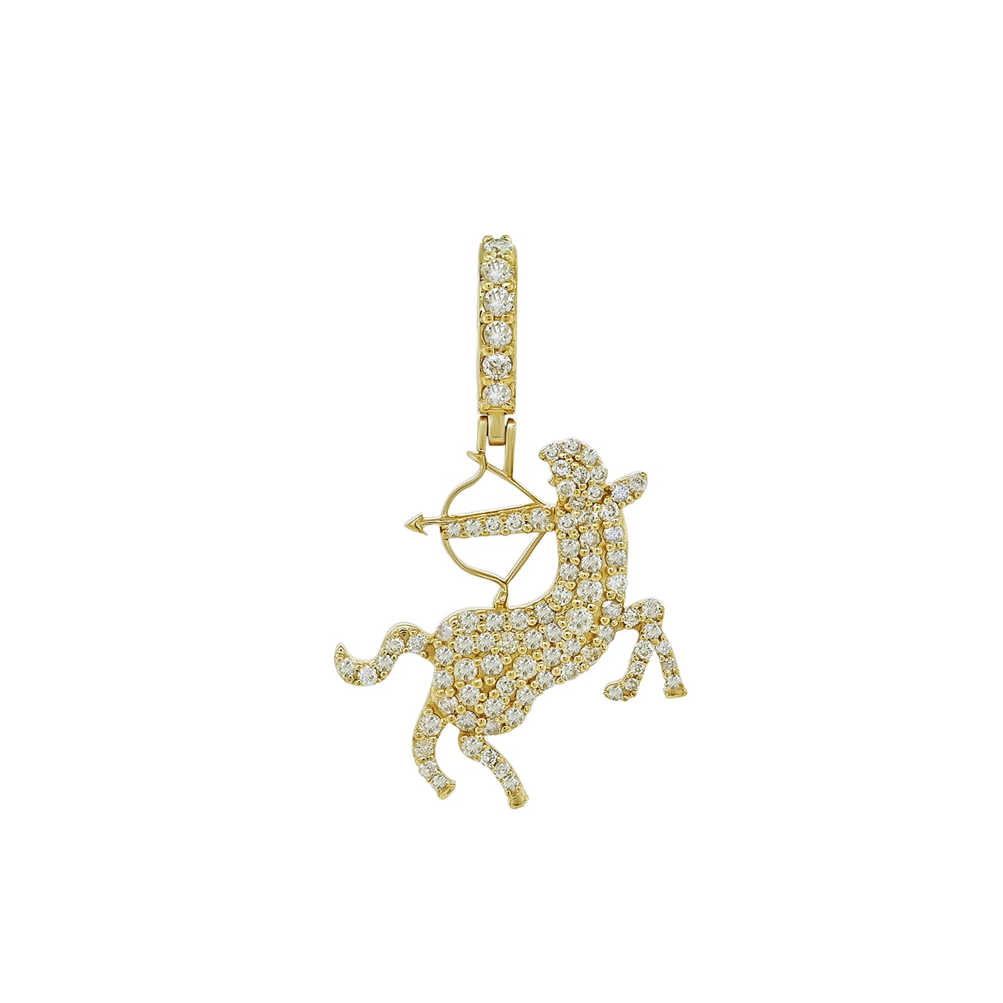 14K Yellow Gold Diamond Zodiac 0.59 CTW