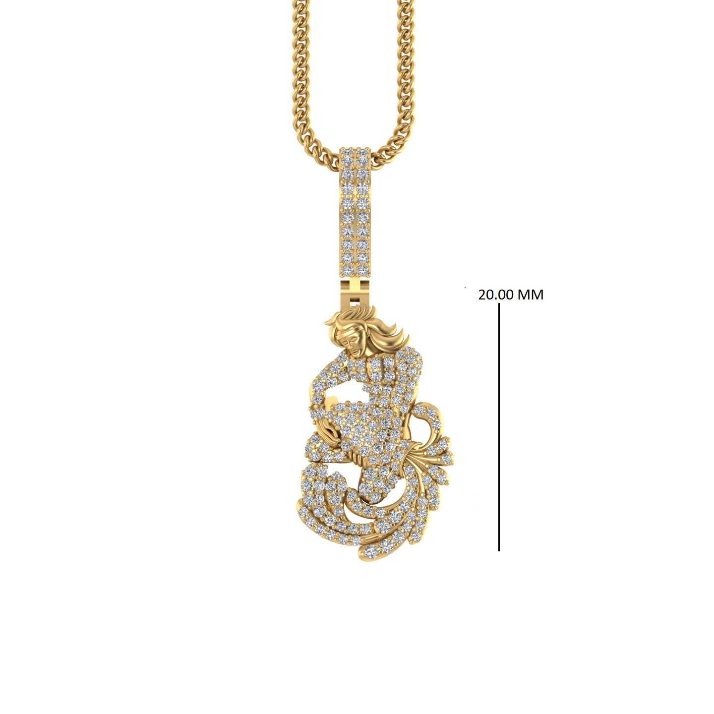 14K Yellow Gold Diamond Zodiac 0.5 CTW