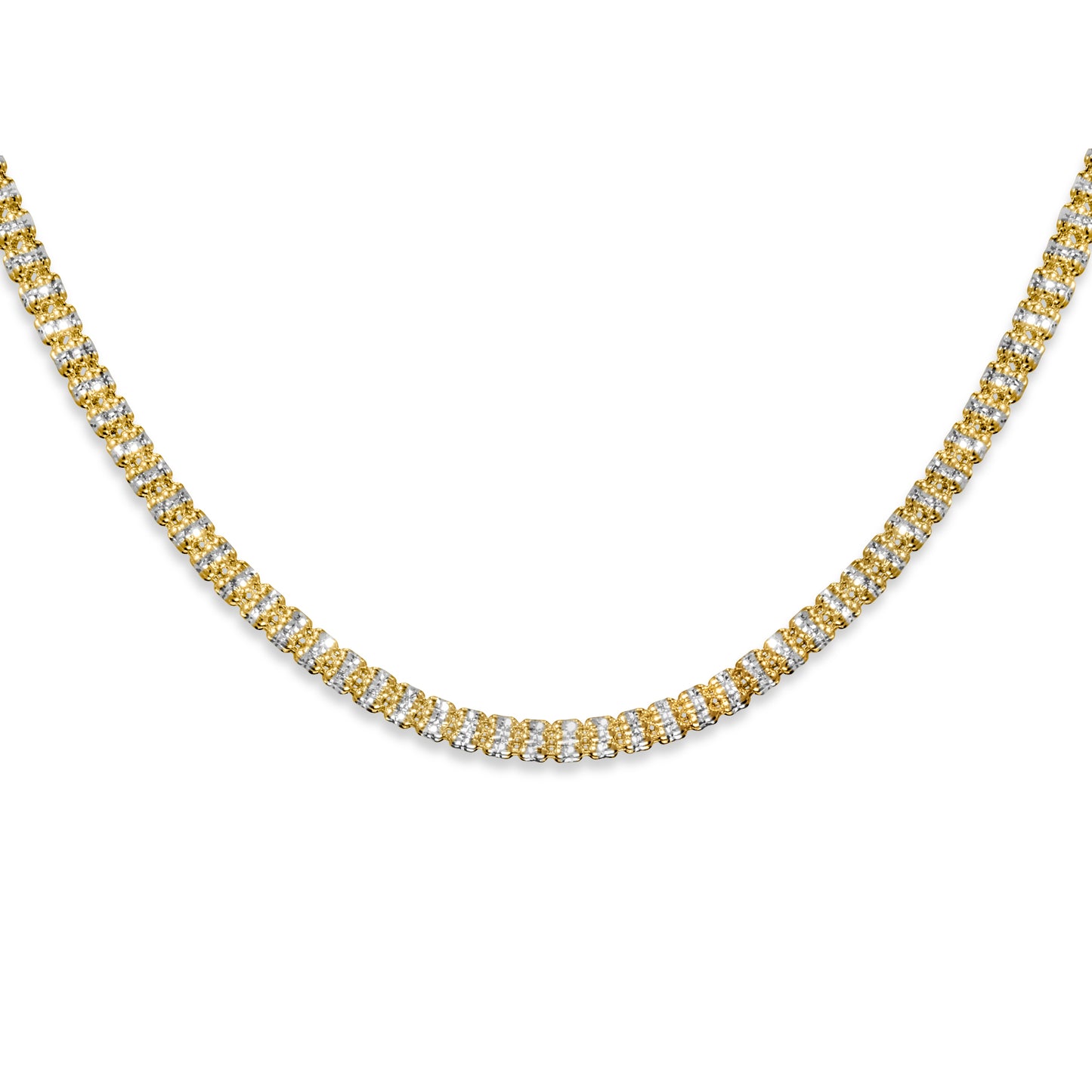 14K Yellow Gold Ice Link Chain 3.85mm