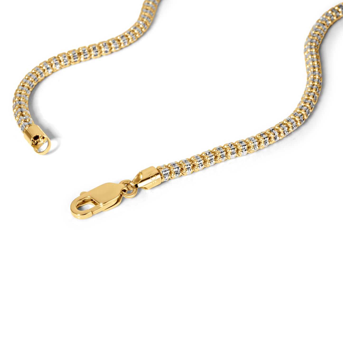 14K Yellow Gold Ice Link Chain 3.85mm