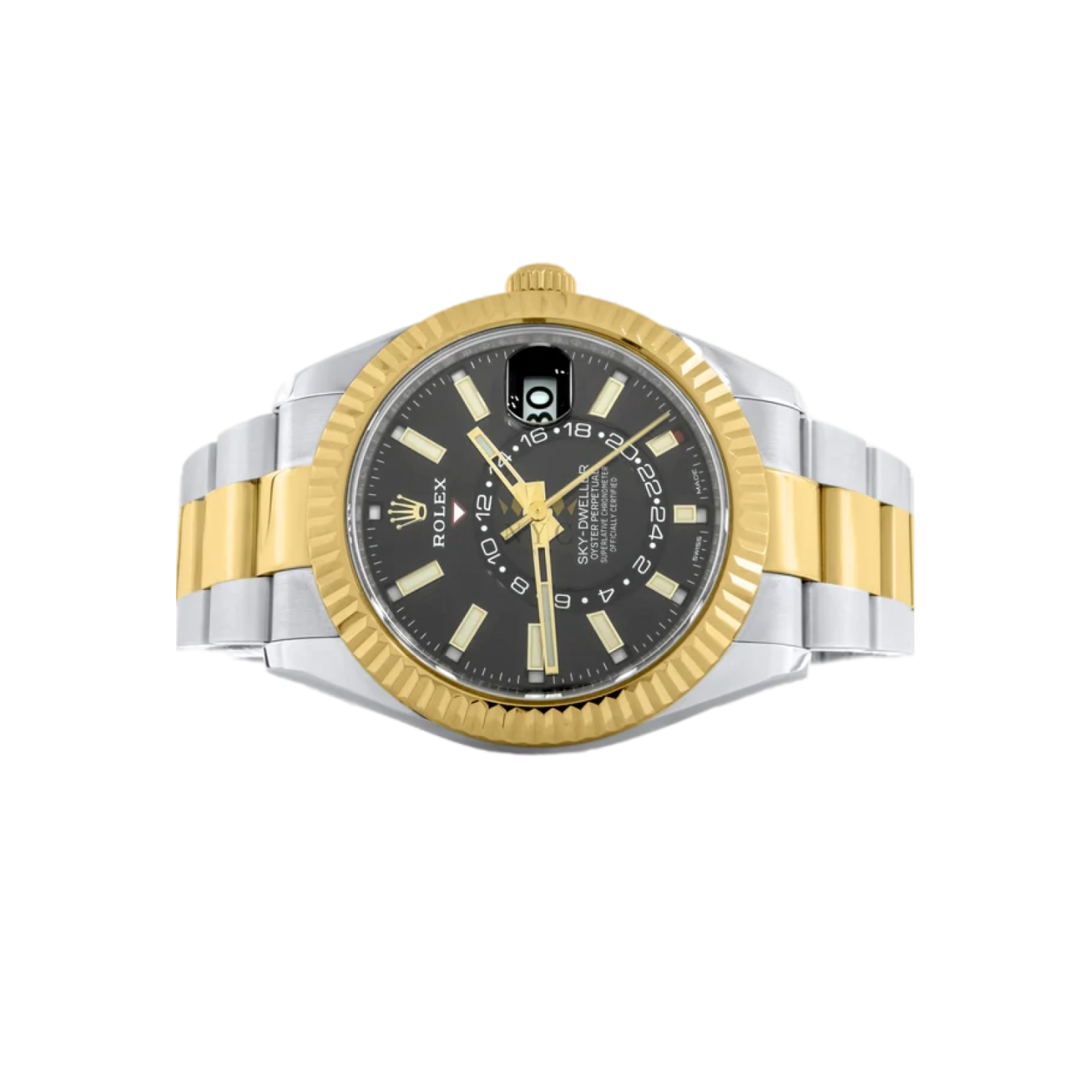 Rolex Sky-Dweller <span>42mm Two Tone 18K Yellow gold & Stainless Steel, Black Dial, Oyster Bracelet Ref. 326933 Preowned</span>