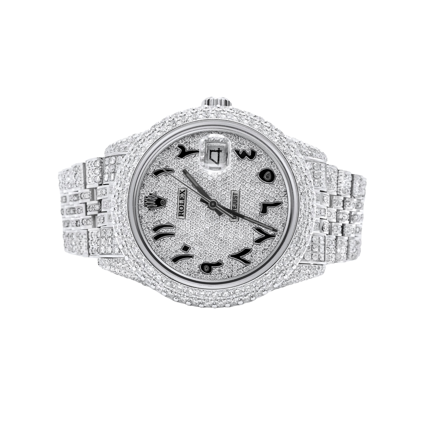 Diamond Rolex DateJust 36mm Stainless Steel 15.00 CTW