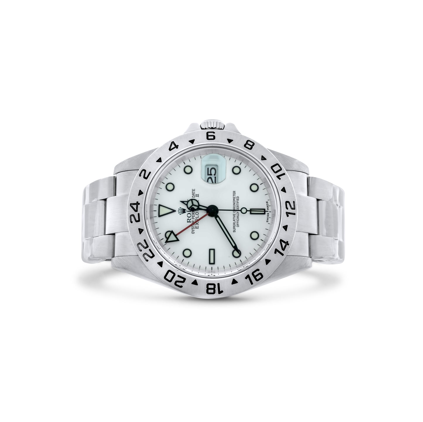 Rolex Explorer 40mm Polar White Dial Mercedes Hands Ref. 16570