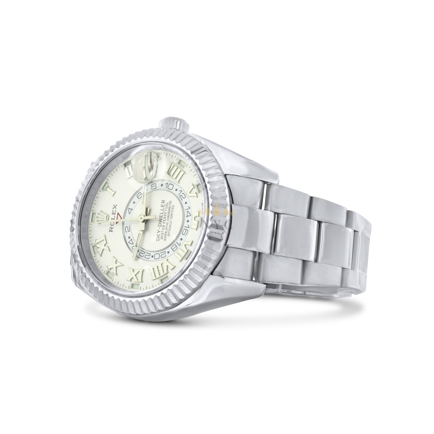 Rolex Sky-Dweller <span>42mm, 18K White Gold, Silver Roman Dial, 18k White Gold Oyster Bracelet Ref. 326939</span>