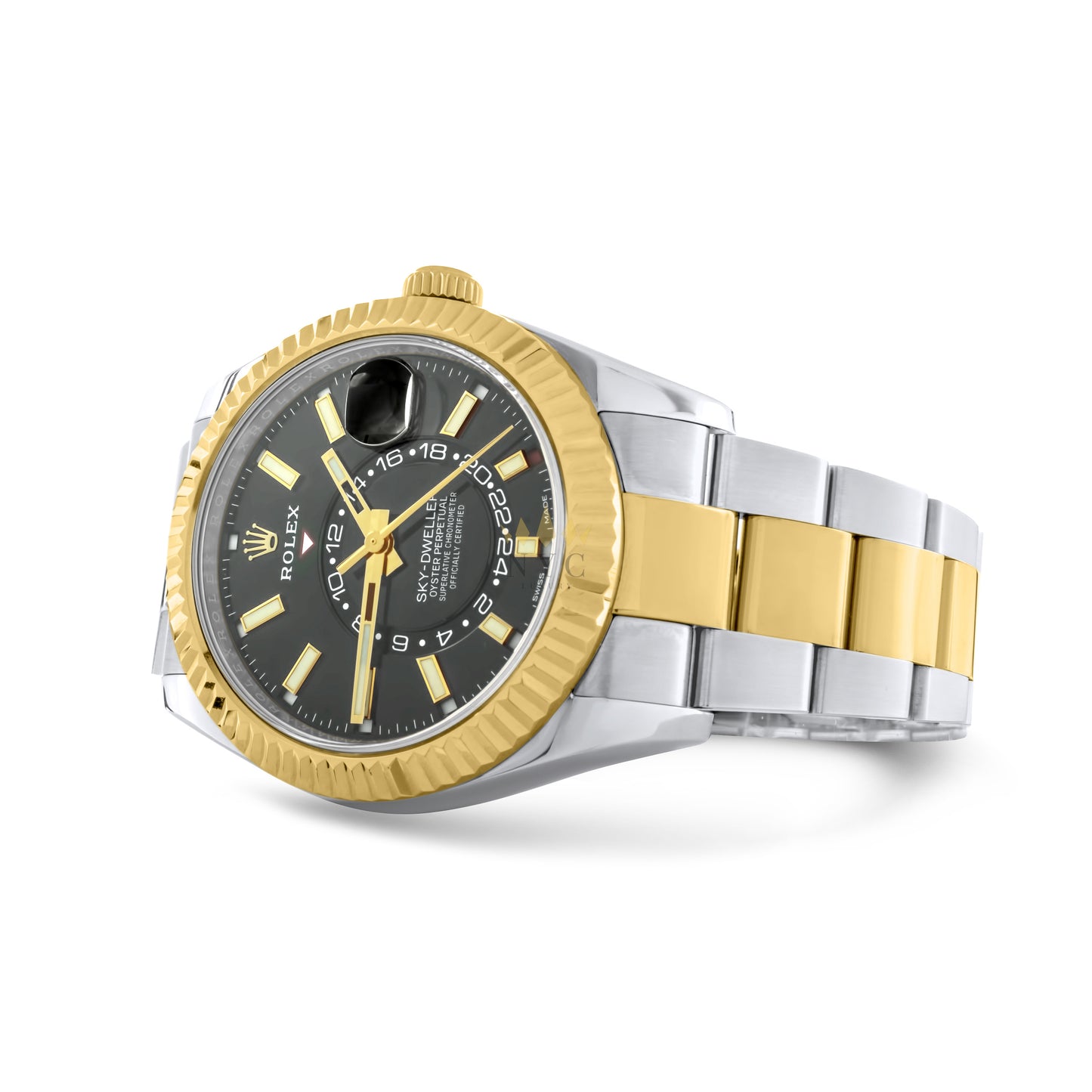 Rolex Sky-Dweller <span>42mm Two Tone 18K Yellow gold & Stainless Steel, Black Dial, Oyster Bracelet Ref. 326933 Preowned</span>