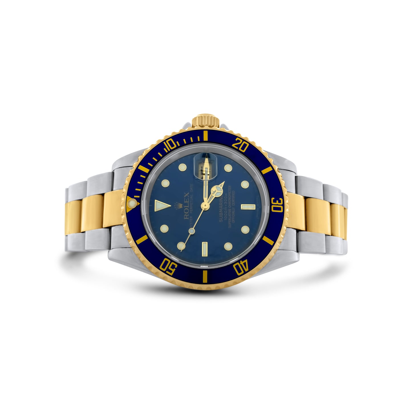 Rolex Submariner Two Tone Yellow Gold, Blue Dial 40mm Ref. 16613