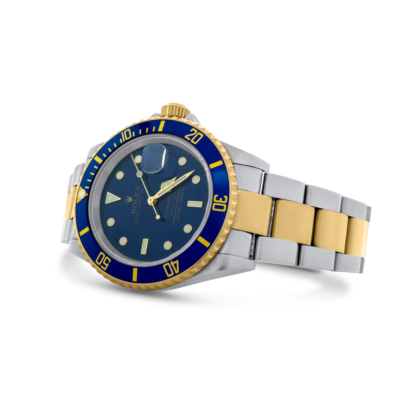 Rolex Submariner Two Tone Yellow Gold, Blue Dial 40mm Ref. 16613