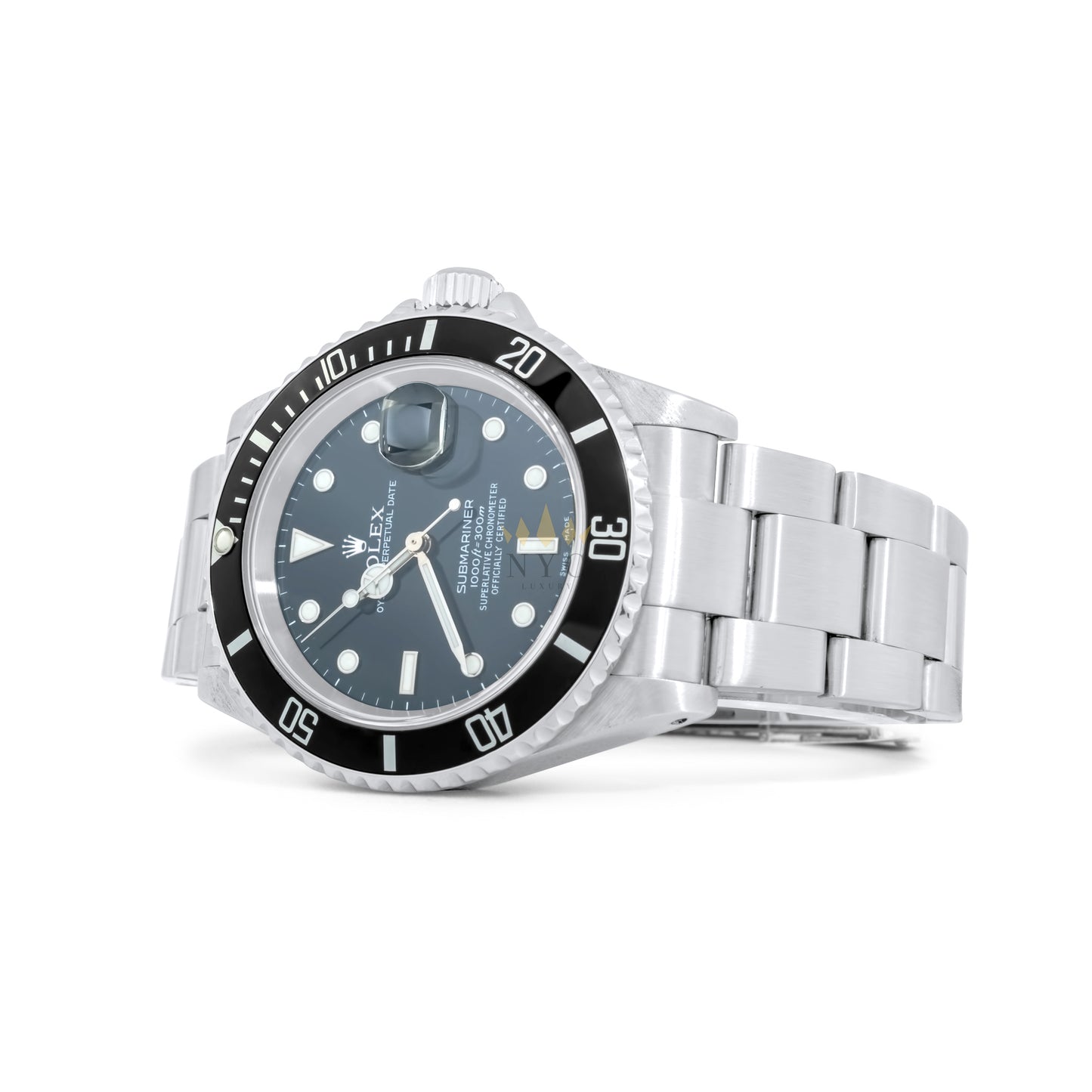 Rolex Submariner w. Date, Stainless Steel, Black Dial, Ref. 16610 (Older Model)