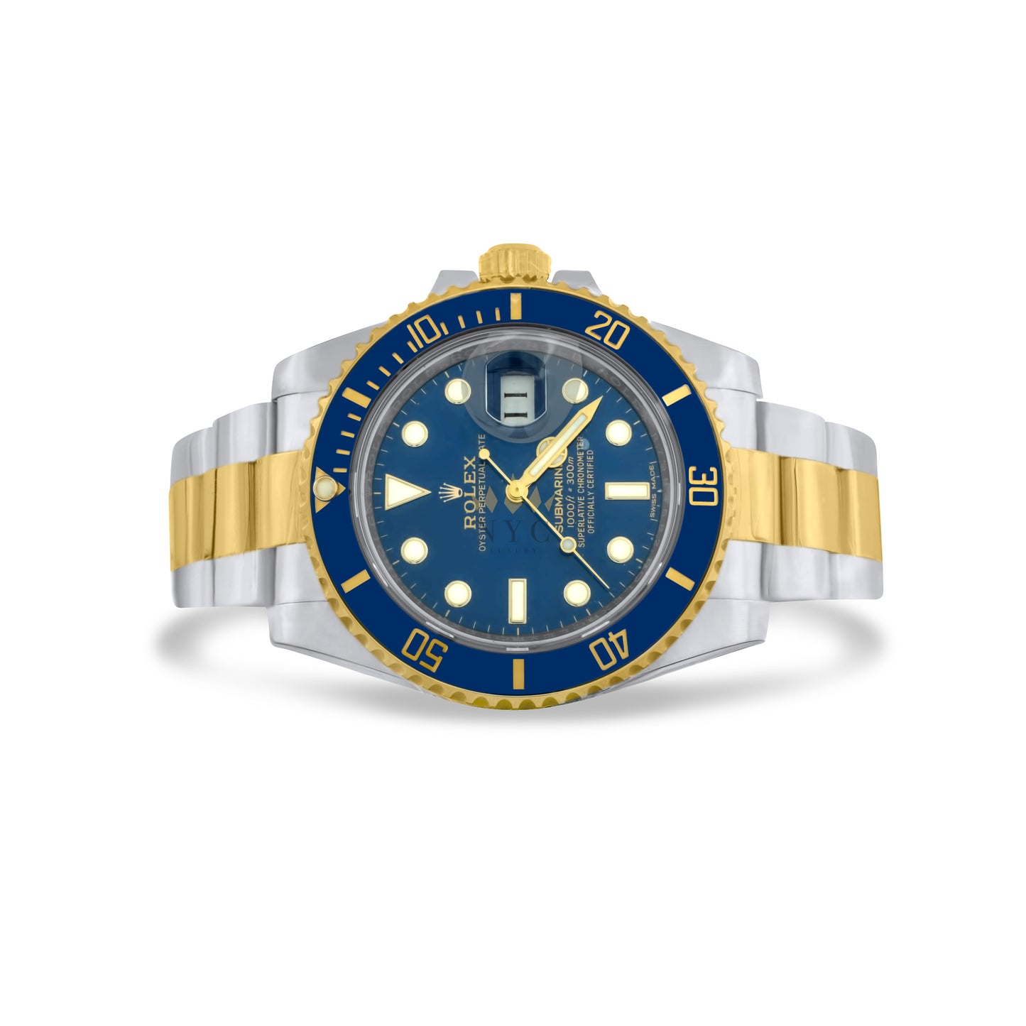 Rolex Submariner Two-Tone Yellow Gold And Stainless-Steel, 40mm case, Blue Dial, Ceramic Bezel, Ref. 116613 Discontinued Model