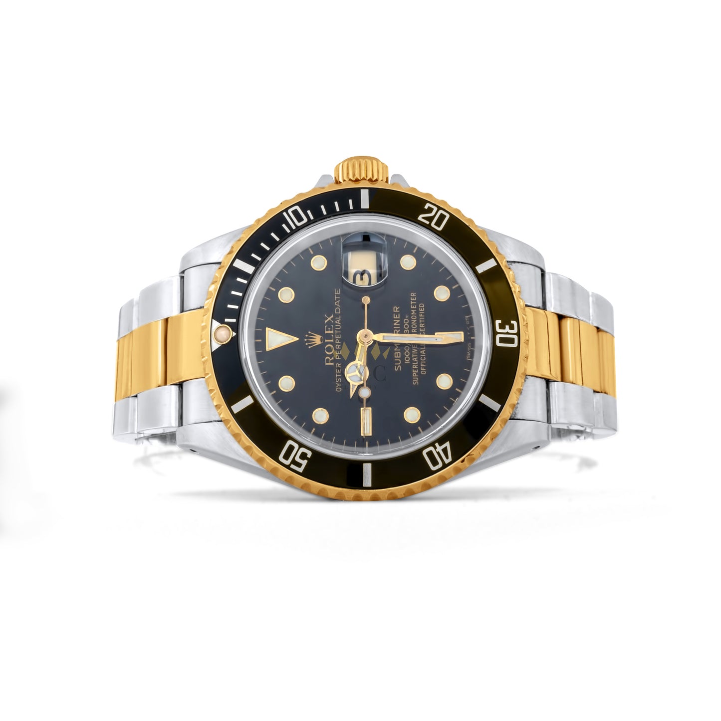 Rolex Submariner Two Tone Yellow Gold & Steel, Black Dial, Ref. 16613 (Older Model) Pre-Owned