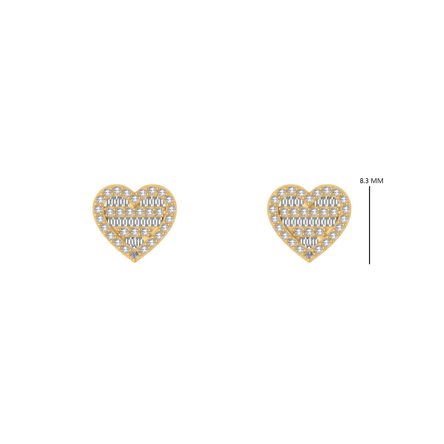 14K Gold Diamond earring 0.42 CTW