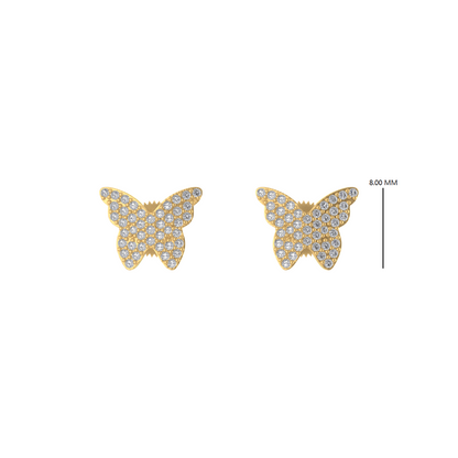 14K Gold Diamond earring 0.38 CTW