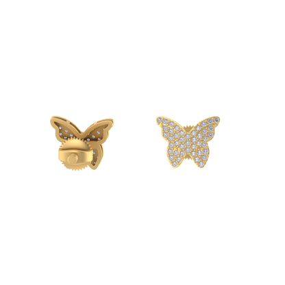 14K Gold Diamond earring 0.38 CTW