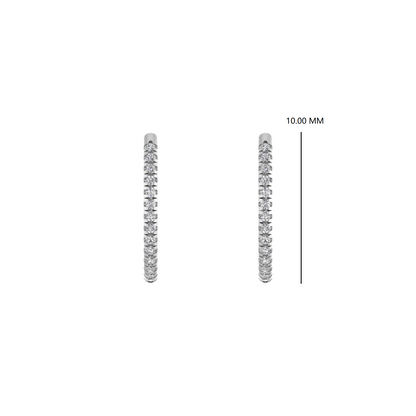 14K Gold Diamond earring 0.12 CTW