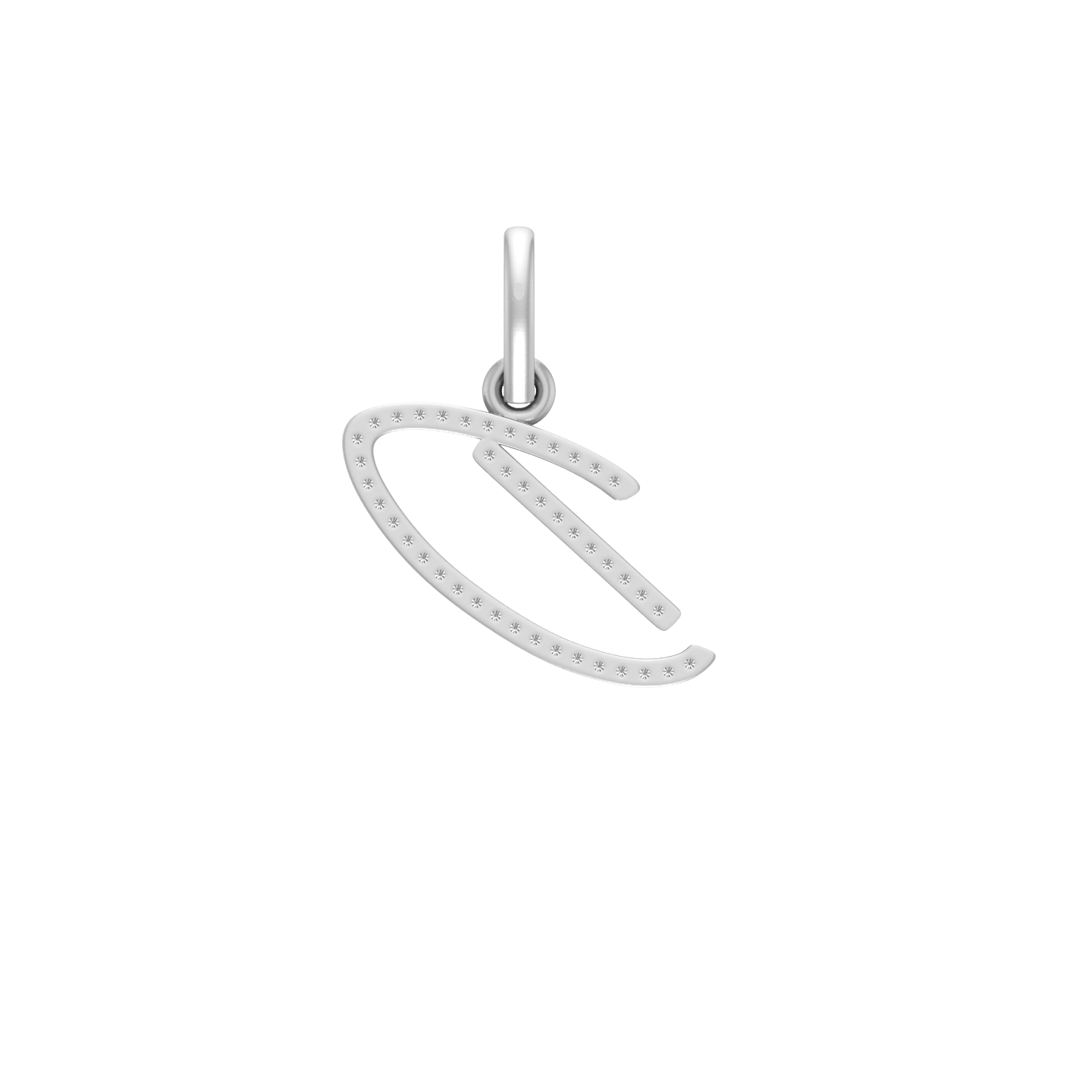 14K Gold Initial D Pendant 0.34 CTW