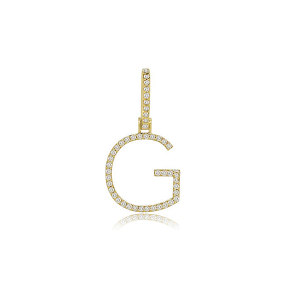 14K Gold Initial G Pendant