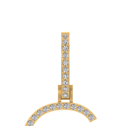 14K Gold Initial G Pendant