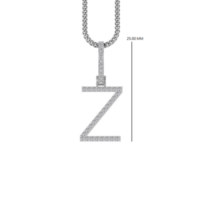 14K Gold Initial Z Pendant