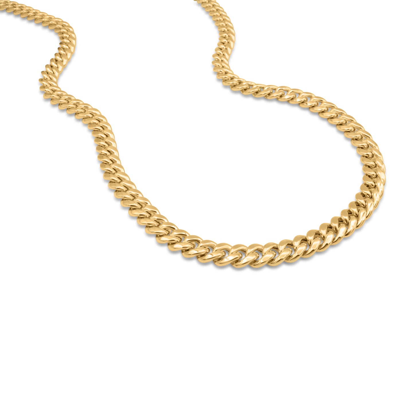 10K Gold Hollow Cuban Chain 8.5mm