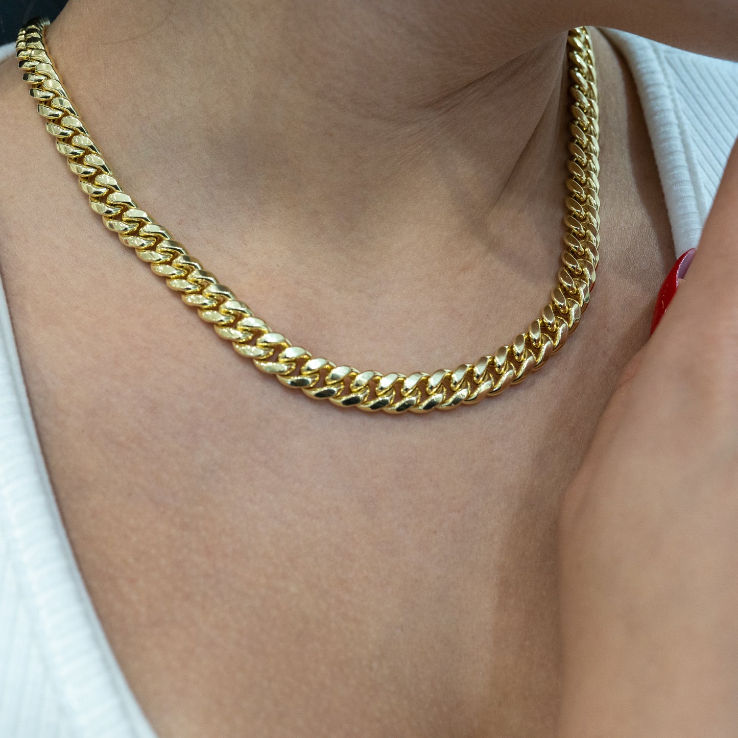 10K Gold Hollow Cuban Chain 8.5mm