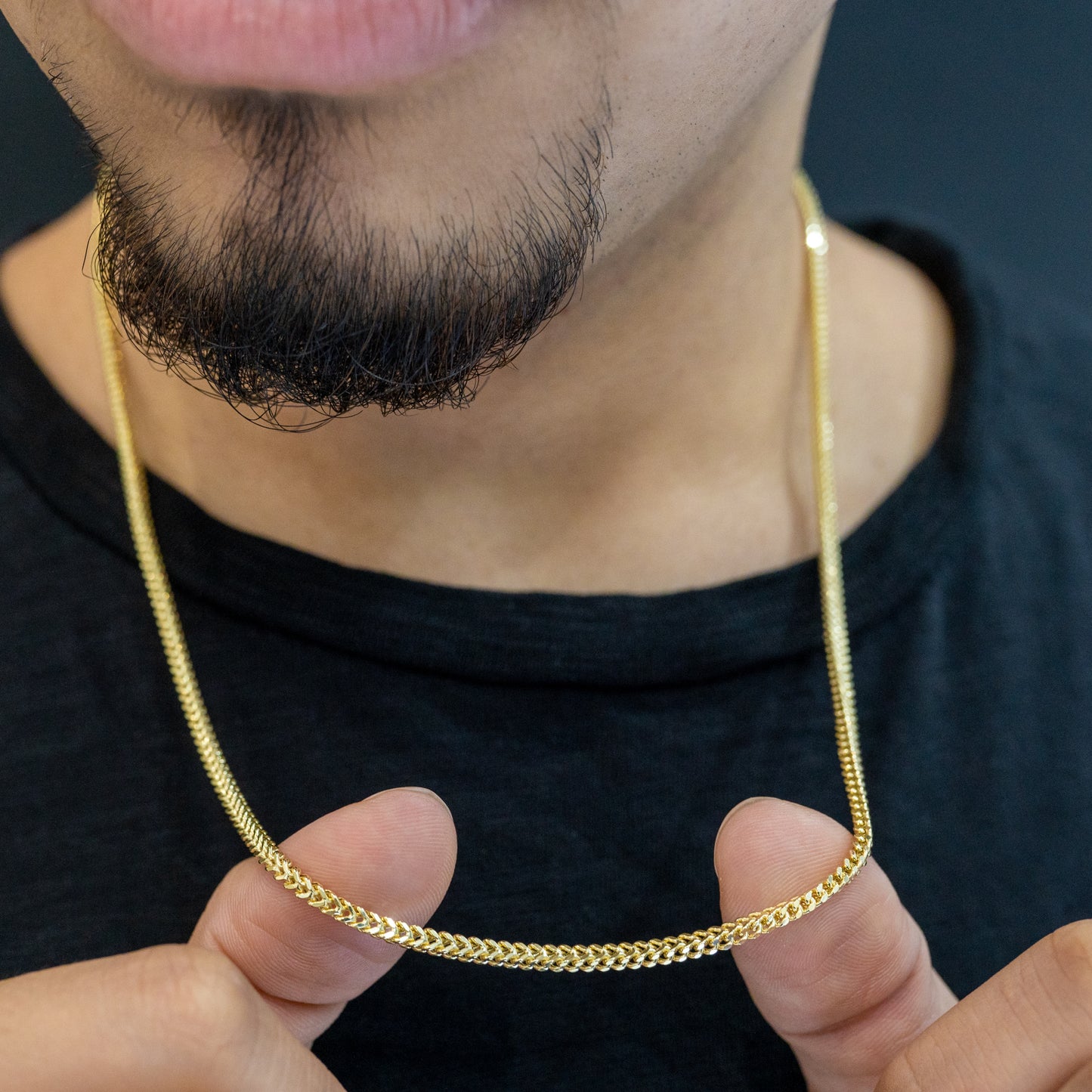 10K Gold Hollow Franco Chain 2.5mm