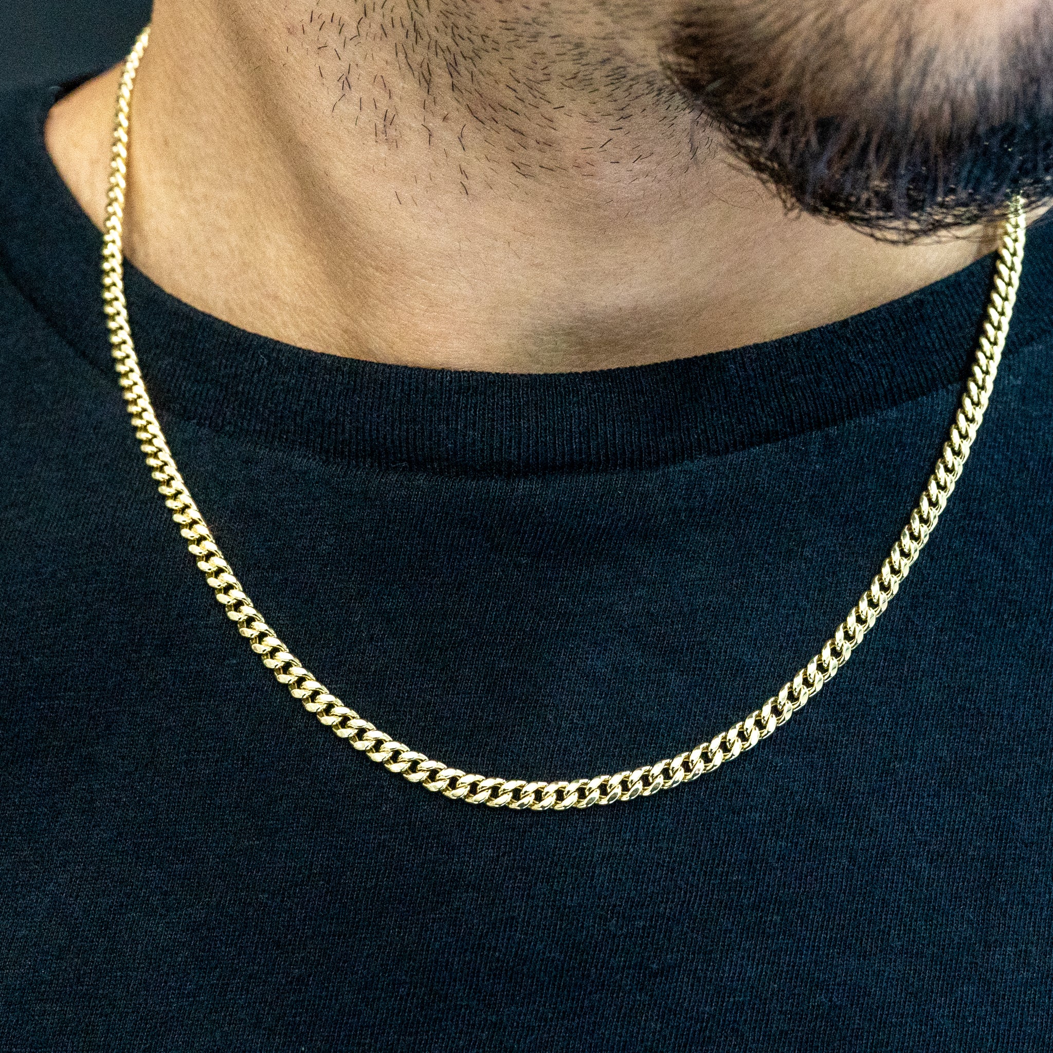 GAIA good 4MM 18” 14k CUBAN CHAIN