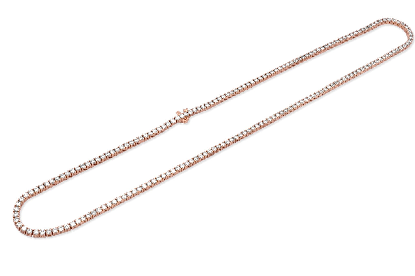 14K Rose Gold 7-Pointer Tennis Chain