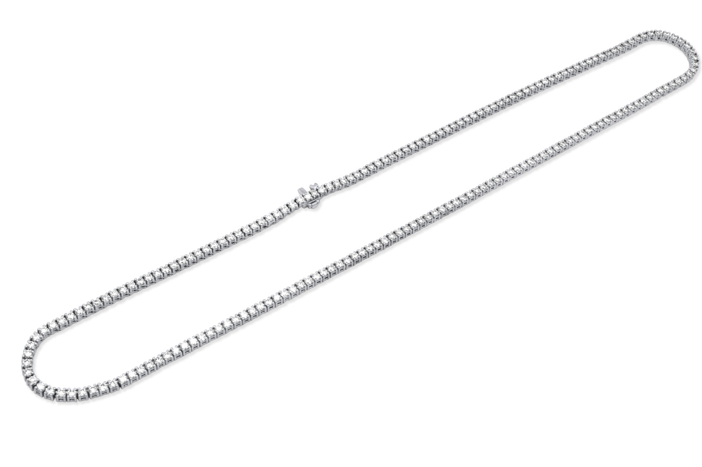 14K White Gold 15-Pointer Tennis Chain