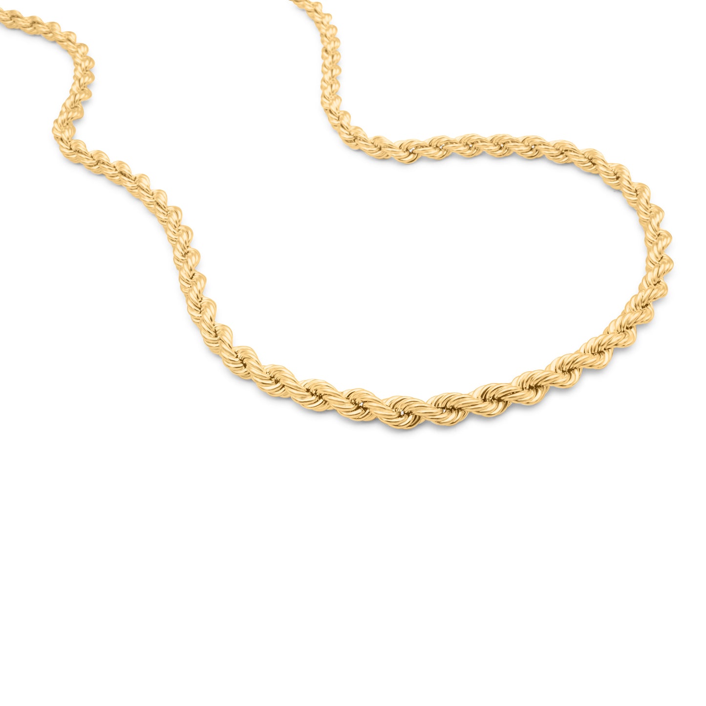 10K Gold Hollow Rope Chain 6mm