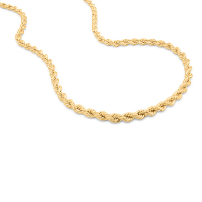 10K Gold Hollow Rope Chain 6mm